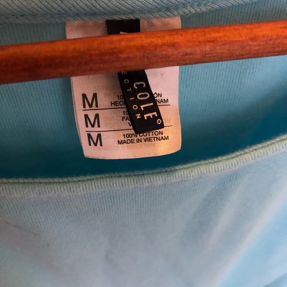 ANNE COLE Bright Blue Low Tie Sleeveless Dress Size Small - Picture 4 of 4